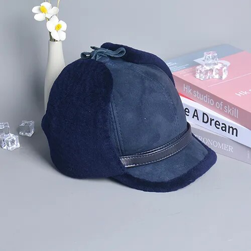 Winter Windproof Ear Flap Hats Denim Baseball Cap Ushanka Trapper