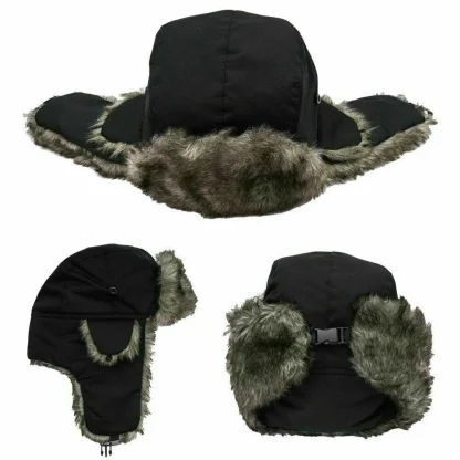 Warm Aviator Trapper Hat - Image 6