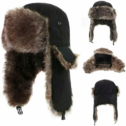 Warm Aviator Trapper Hat - Image 5